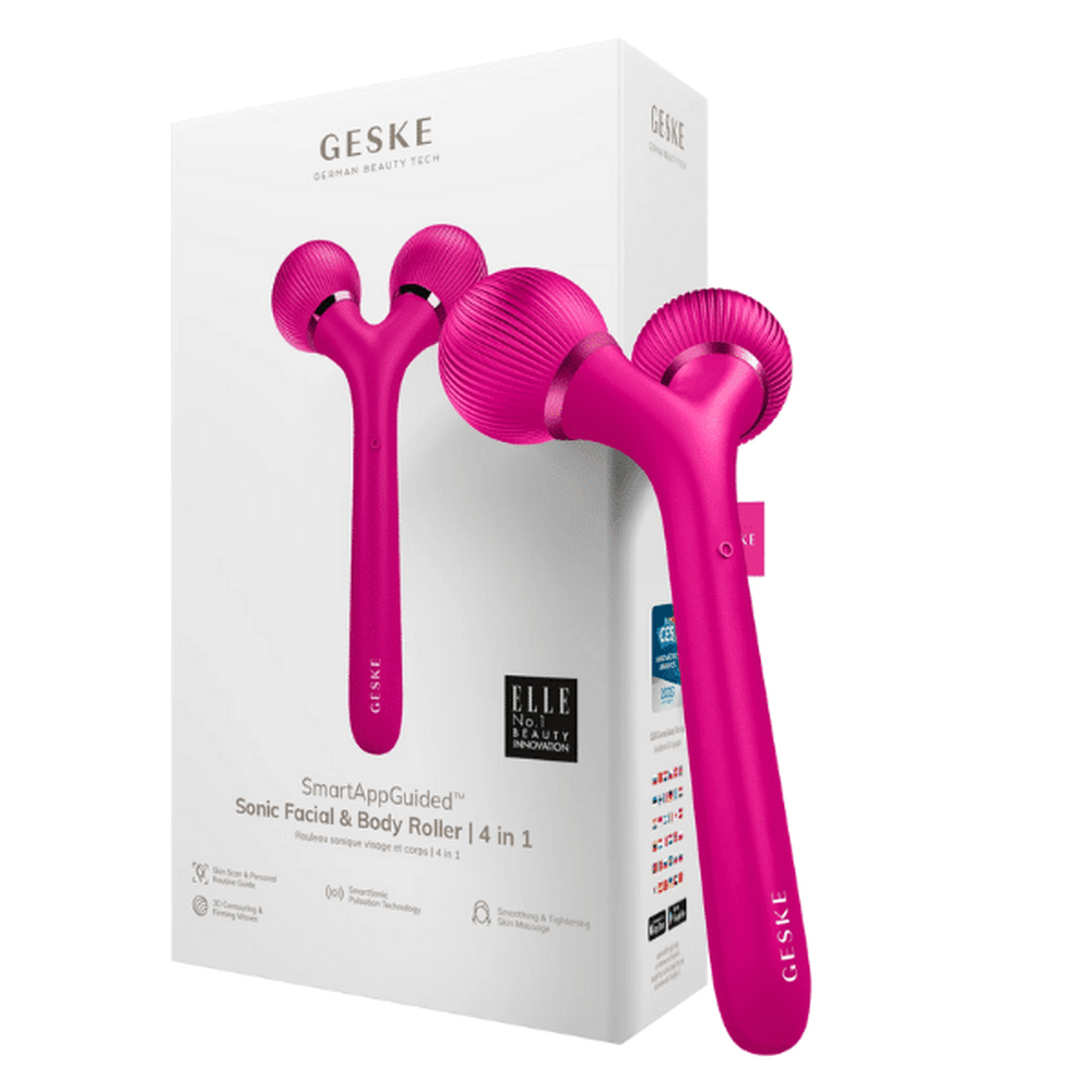 Geske Sonic Facial & Body Roller 4 in 1 Magenta