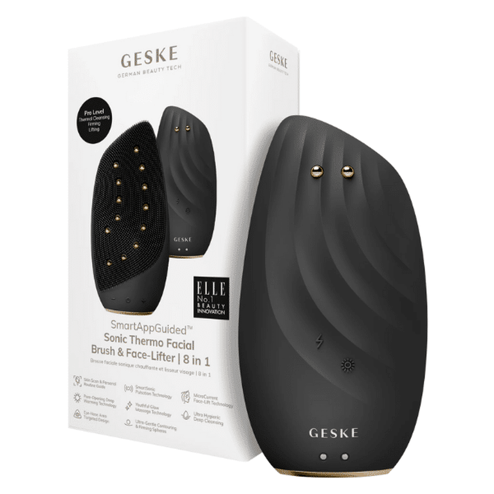 Geske Sonic Thermo Facial Brush & Face lifter 8 in 1 Gray