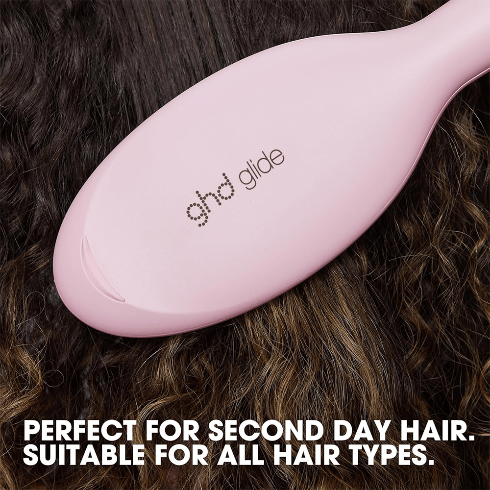 ghd Glide Hot Brush Pink Collection Professional Smoothing & Detangling Hot Brush