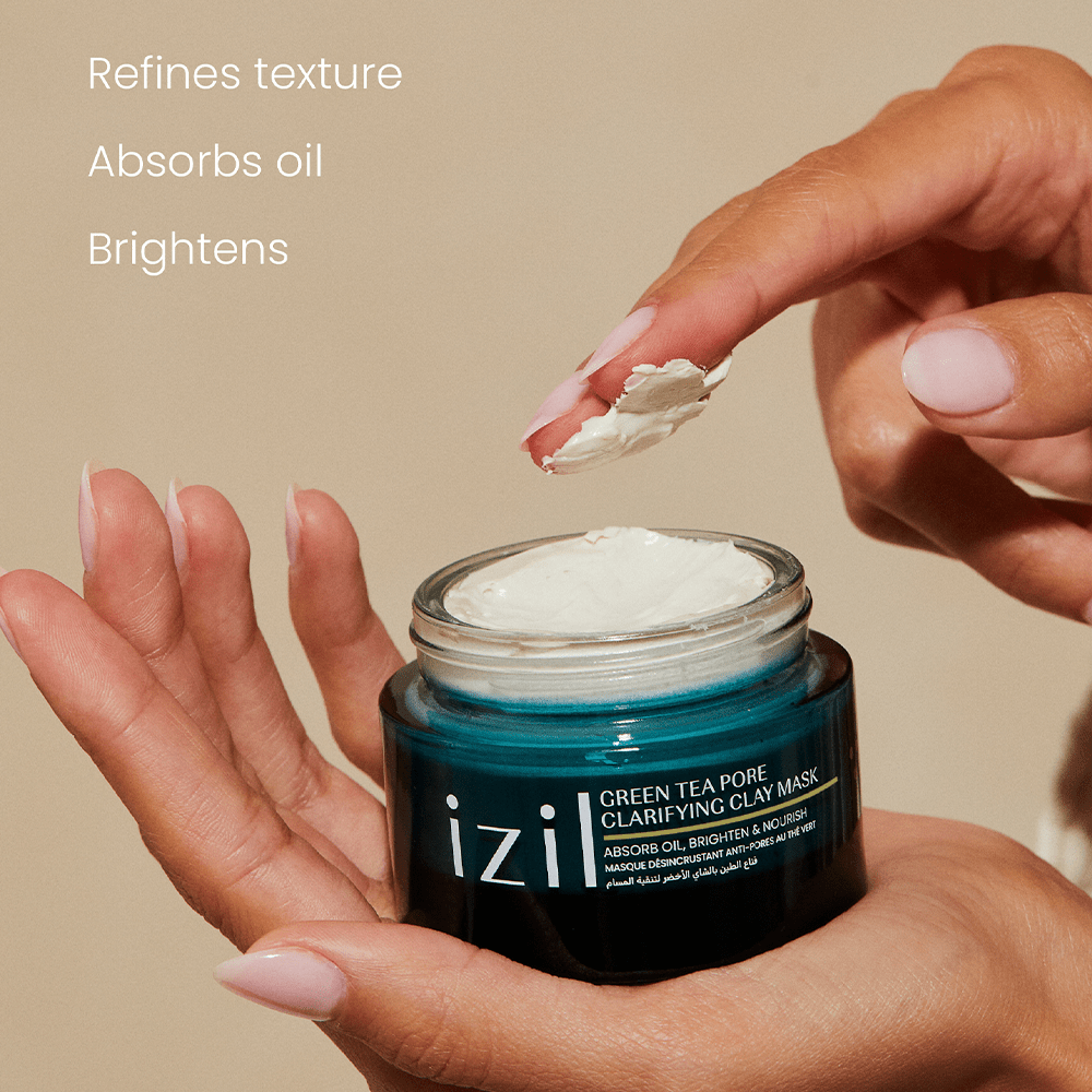 Izil Beauty Green Tea Pore Clarifying Clay Mask 60ml