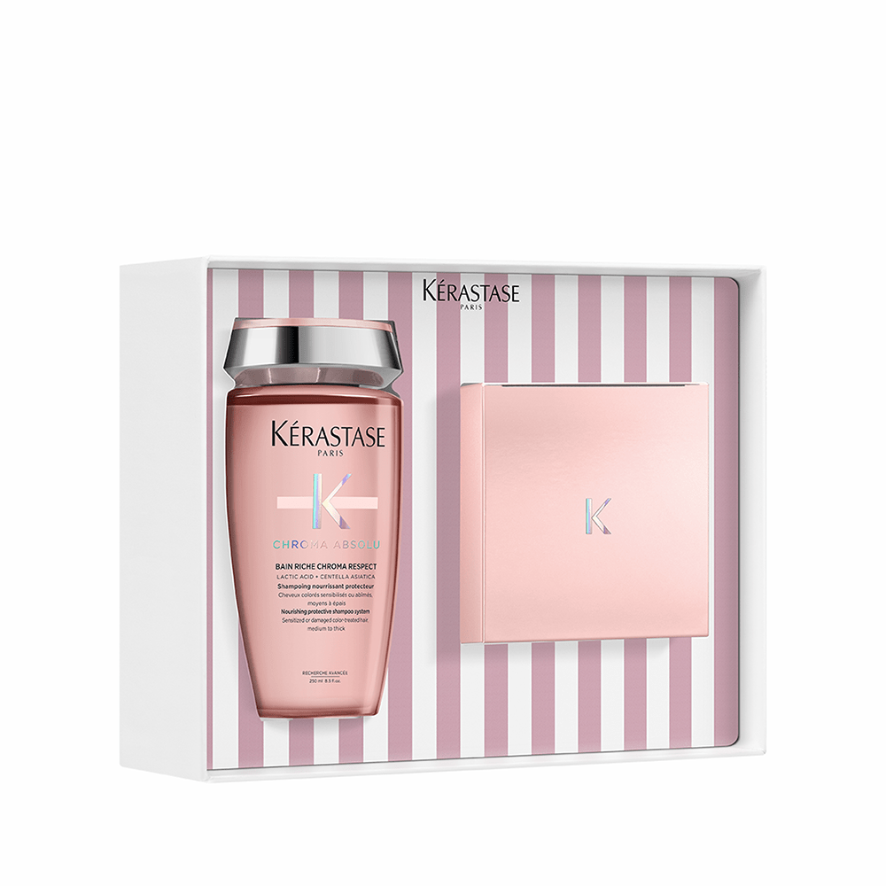 Kerastase Chroma Absolu Fortifying Duo to neutralize Brassy Highlighted Hair