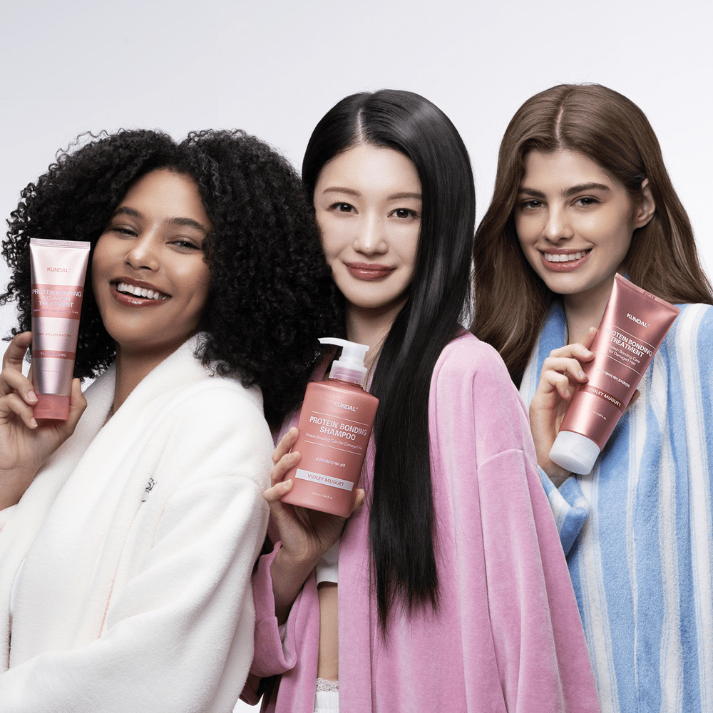 Kundal Protein Bonding No Wash Leave In Hair Treatment For Damaged Hair Violet Muguet 130 ml