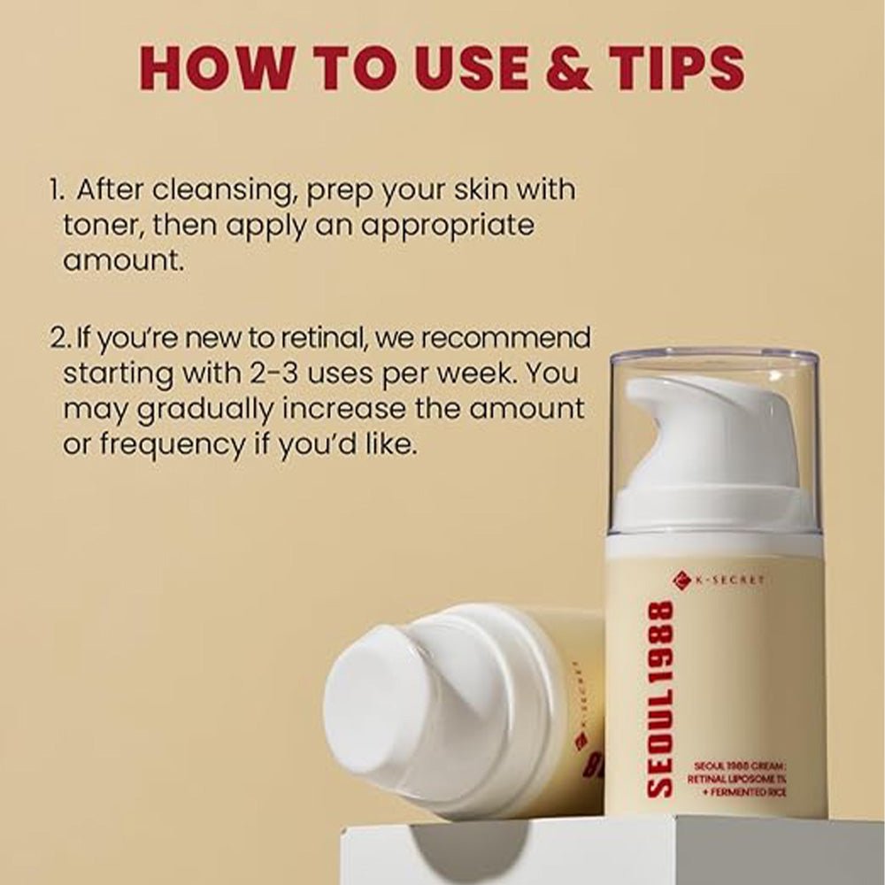 Seoul 1988 Cream - Retinal Liposome 1% + Fermented Rice 50ml