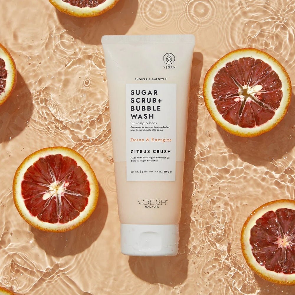 Voesh Sugar Scrub & Bubble Wash-Citrus Crush 210g