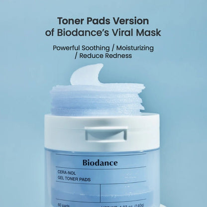 Biodance Cera-Nol Gel Toner Pads (140g*60)