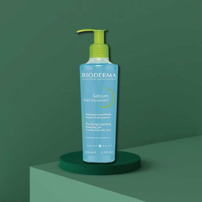 Bioderma Sebium Gel Moussant Purifying Foaming Cleanser for Combination/Oily Skin 200ml