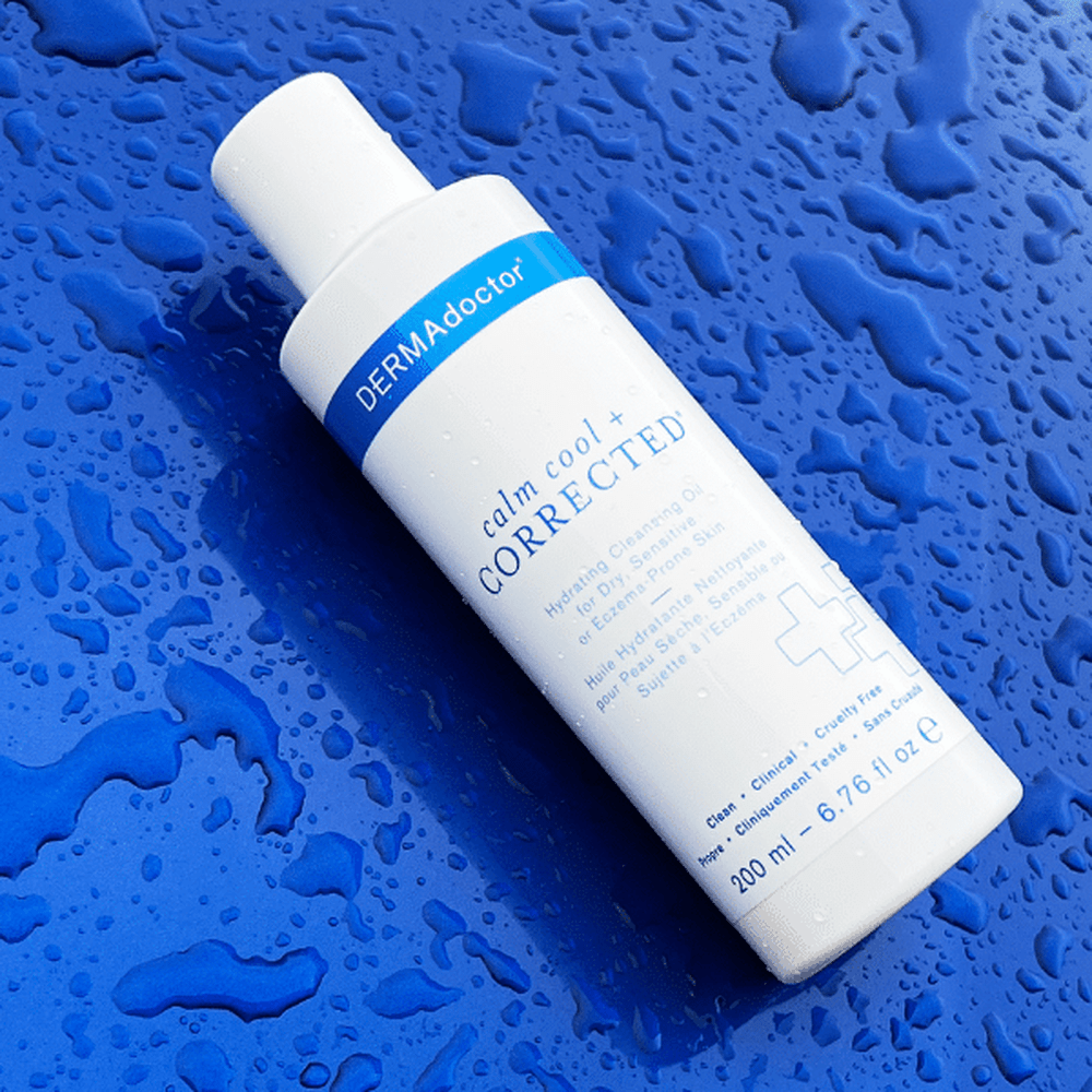 DERMAdoctor Calm Cool &amp; Corrected Gentle Cleansing Oil &amp; Makeup Remover for Dry, Sensitive &amp; Eczema-Prone Skin 200ml