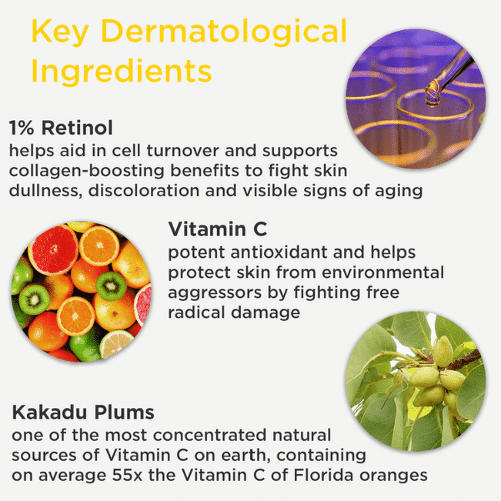 DERMAdoctor Kakadu C 1% Retinol + 20% Vitamin C E Ferulic Acid Serum 30ml