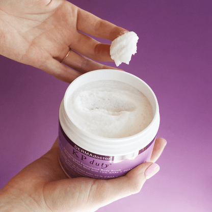 DERMAdoctor KP Duty Exfoliating Body Scrub for Dry, Rough Skin &amp; Keratosis Pilaris with 10% AHAs + BHAs 473g