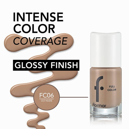 Flormar Full Color Nail Enamel - FC06 Go Nude