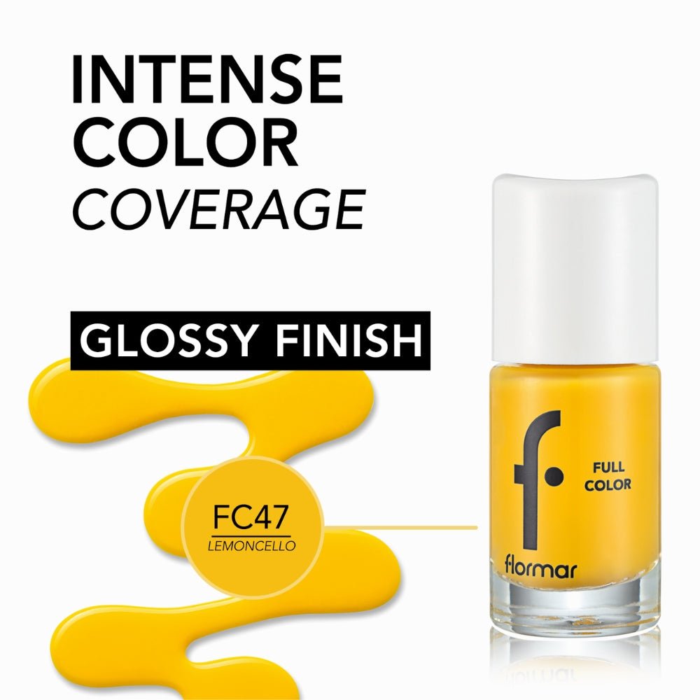 Flormar Full Color Nail Enamel - FC47 Lemoncello