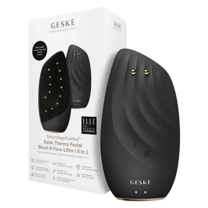 Geske Sonic Thermo Facial Brush &amp; Face lifter 8 in 1 Gray