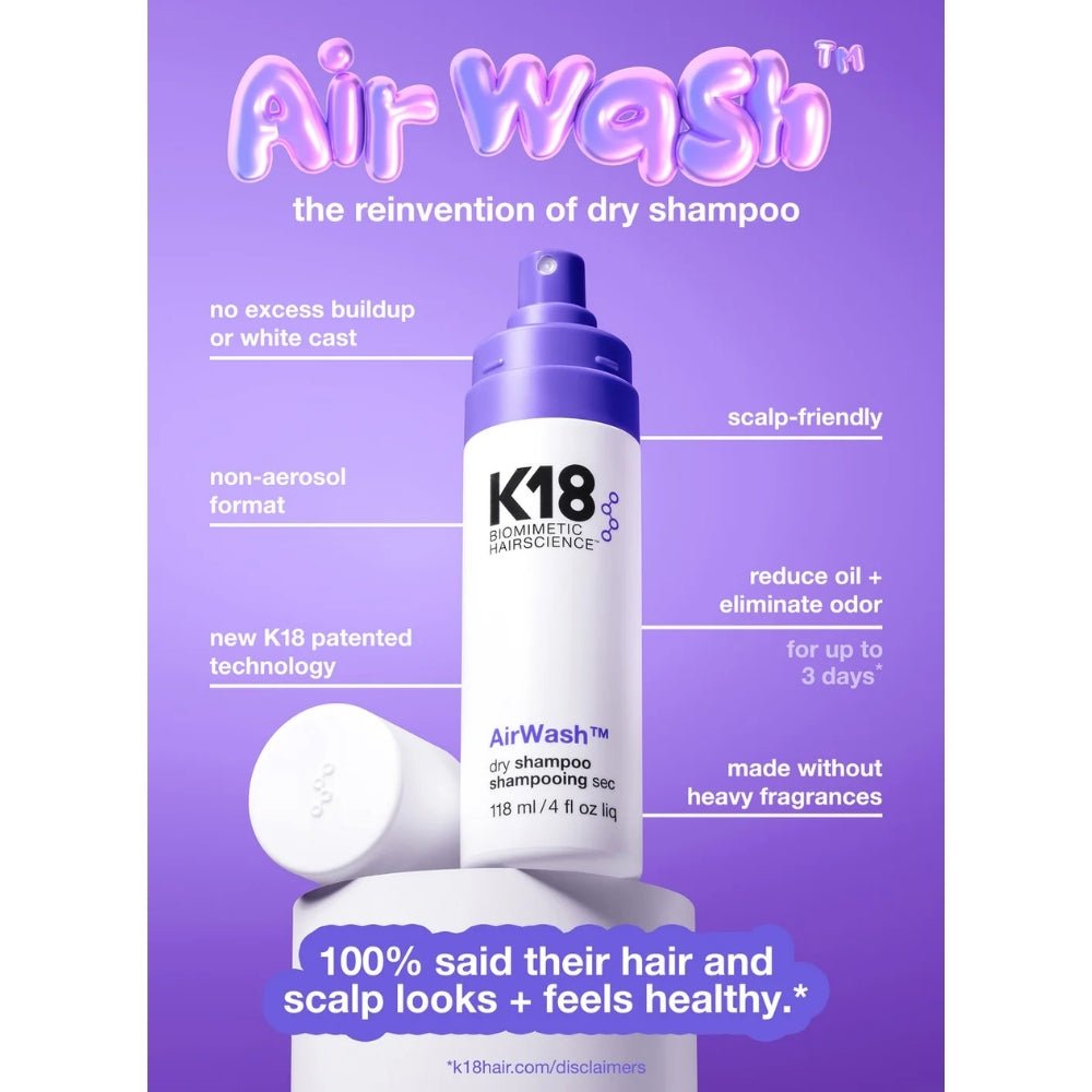 K18 Air Wash Dry Shampoo 118ml
