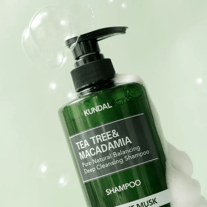 Kundal Tea Tree &amp; Macadamia Deep Cleansing Ph Balanced Shampoo For Oily Scalp White Musk 500 ml