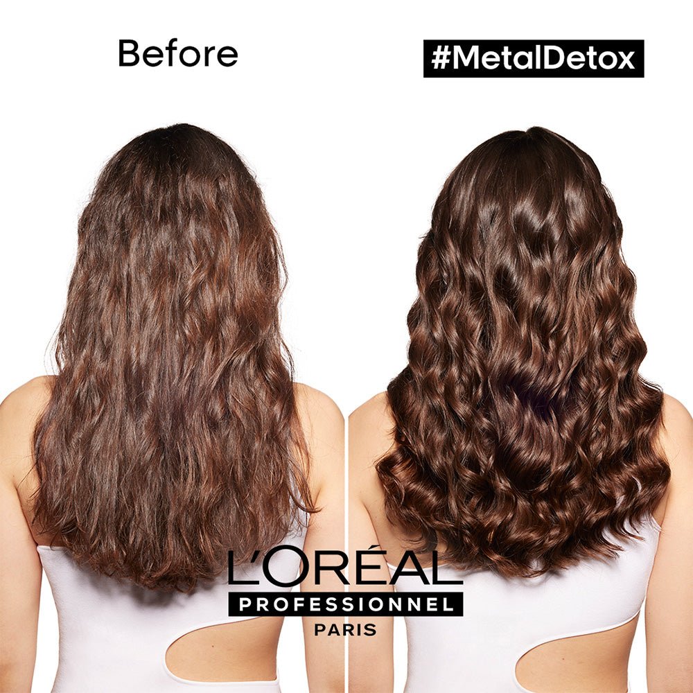 LOreal  Professionnel Metal Detox Sulfate Free Shampoo with Glicoamine &amp; Ionene for Hair Breakage 500 ml
