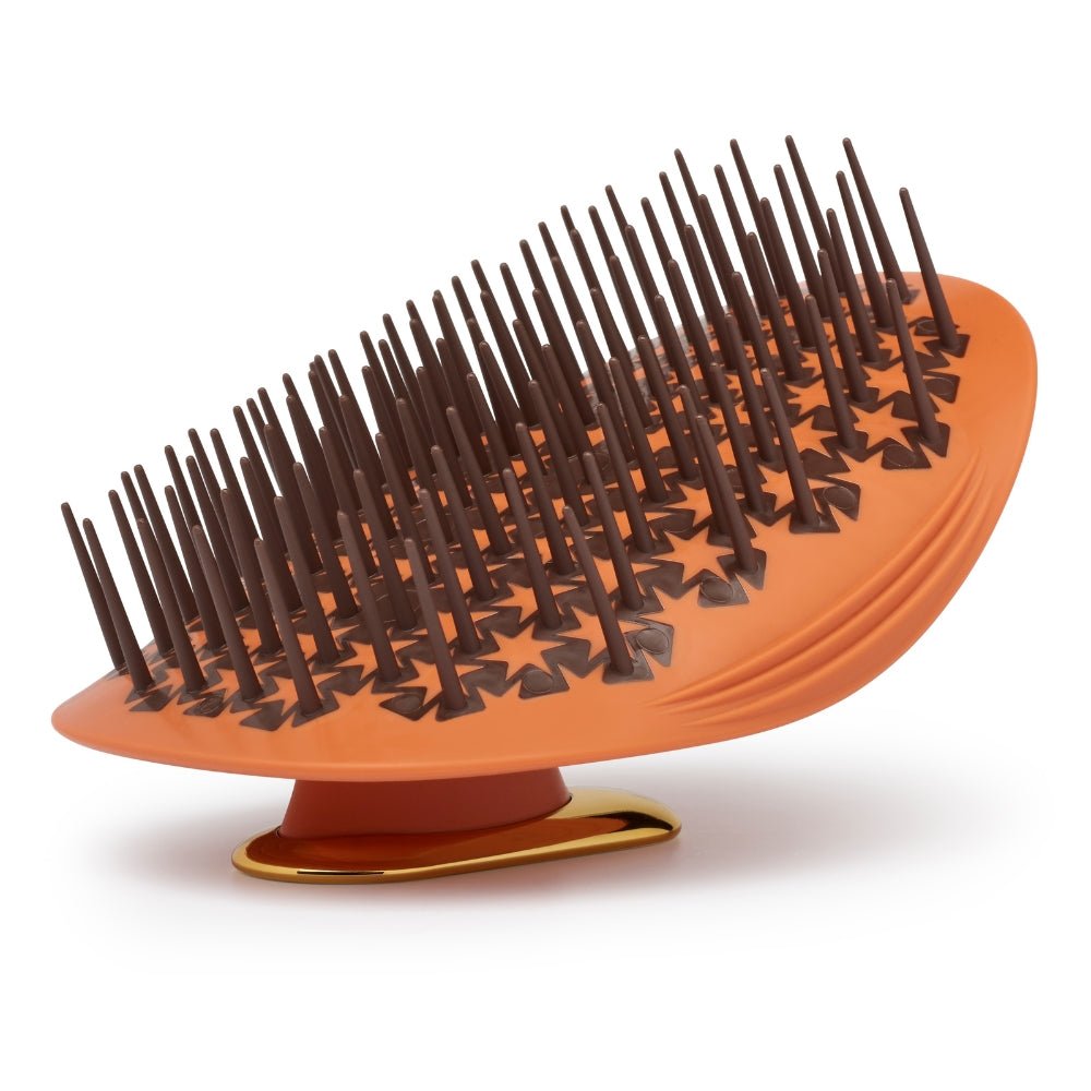 Manta Hair Brush Kinks, Coils &amp; Curls Orange / Gold