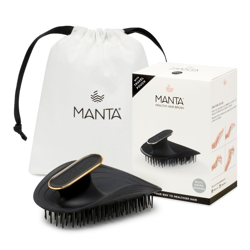 Manta Hair Brush Original Black / Gold