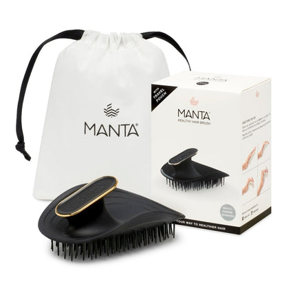 Manta Hair Brush Original Black / Gold