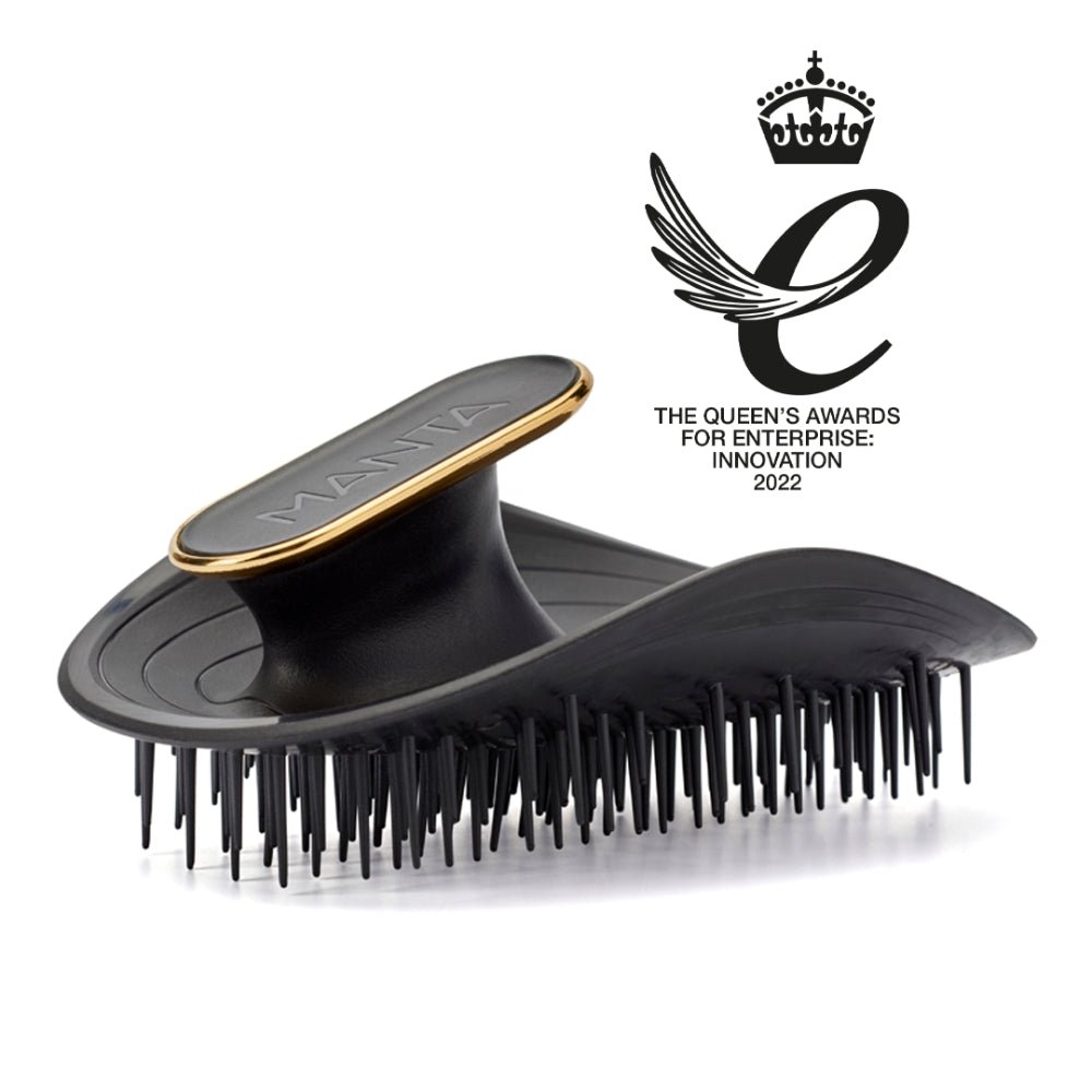 Manta Hair Brush Original Black / Gold