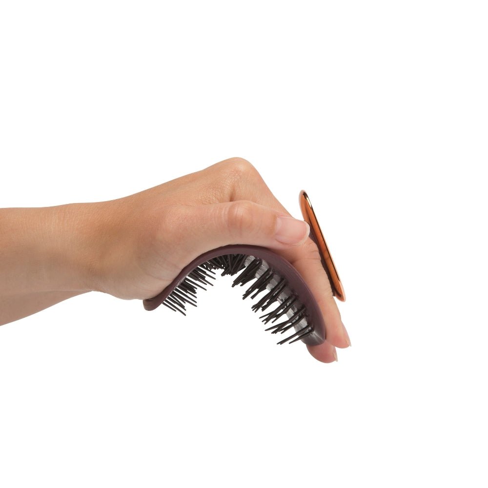 Manta Hair Brush Original Burgundy / Rose Gold