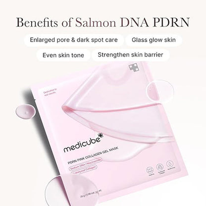 Medicube PDRN Pink Collagen Gel Mask 4Pc