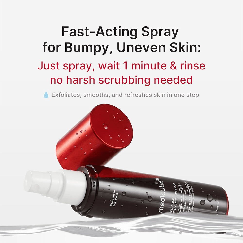 Medicube Red Body Peeling Shot  AHA + BHA Exfoliating Body Spray 120ml