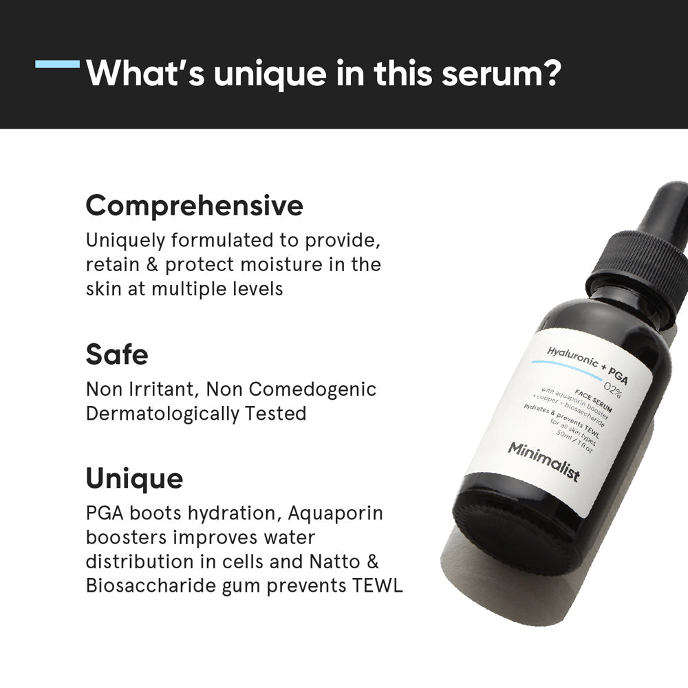 Minimalist 2% Hyaluronic Acid Daily Hydrating Face Serum 30 ml