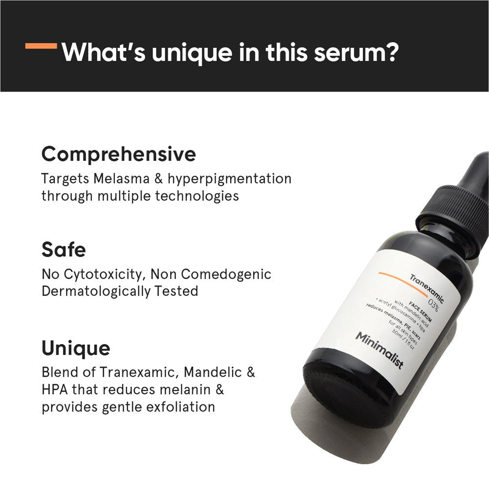 Minimalist 3% Tranexamic Acid Face Serum with HPA 30 ml