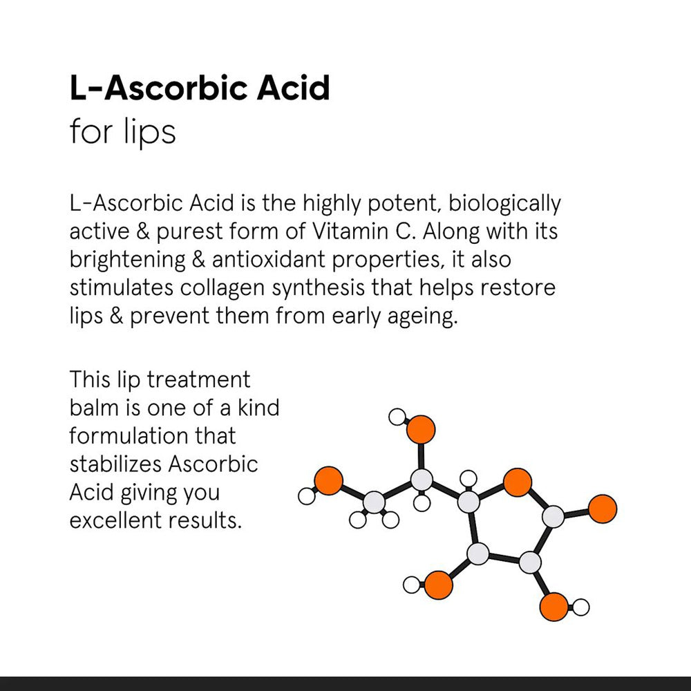 Minimalist 8% L-Ascorbic Acid with Vitamin E, Radianskin &amp; Glycerine Lip Treatment Balm 0.42 Oz / 12 gm