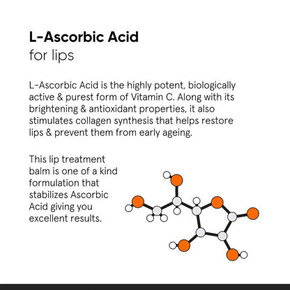 Minimalist 8% L-Ascorbic Acid with Vitamin E, Radianskin &amp; Glycerine Lip Treatment Balm 0.42 Oz / 12 gm