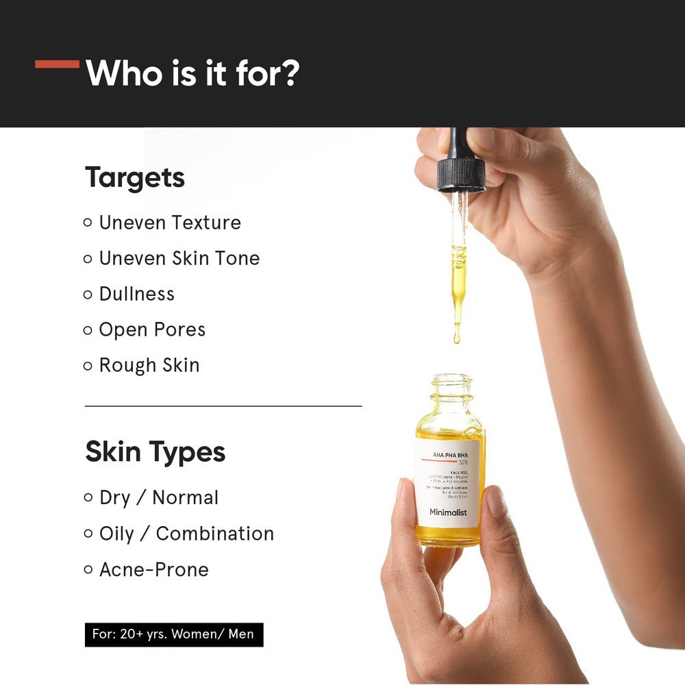 Minimalist AHA 25% + PHA 5% + BHA 2%  Face Peel 30ml
