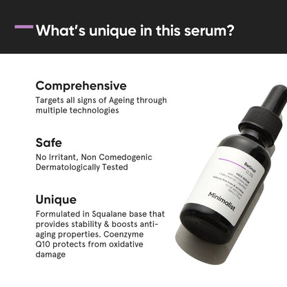 Minimalist Retinol 0.3% Anti Aging Face Serum 30ml