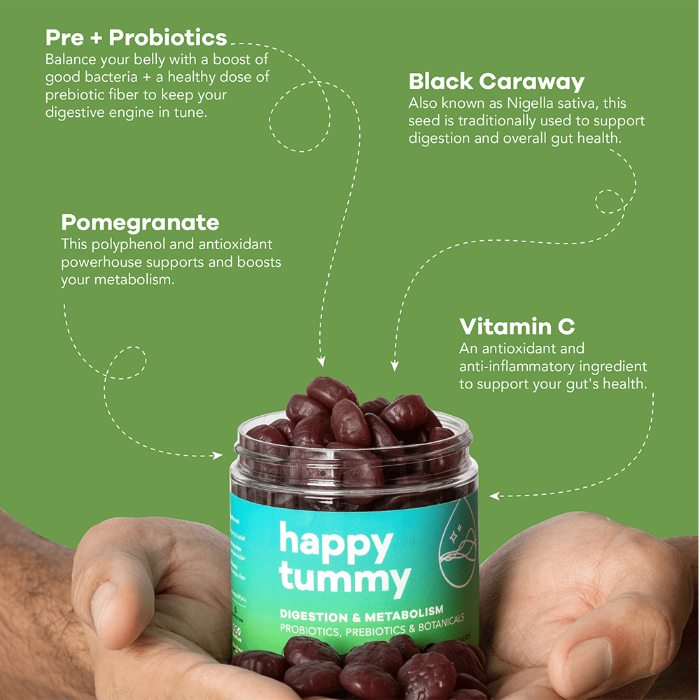 Nutrili Happy Tummy 60 Sugar Free Gummies  Probiotics