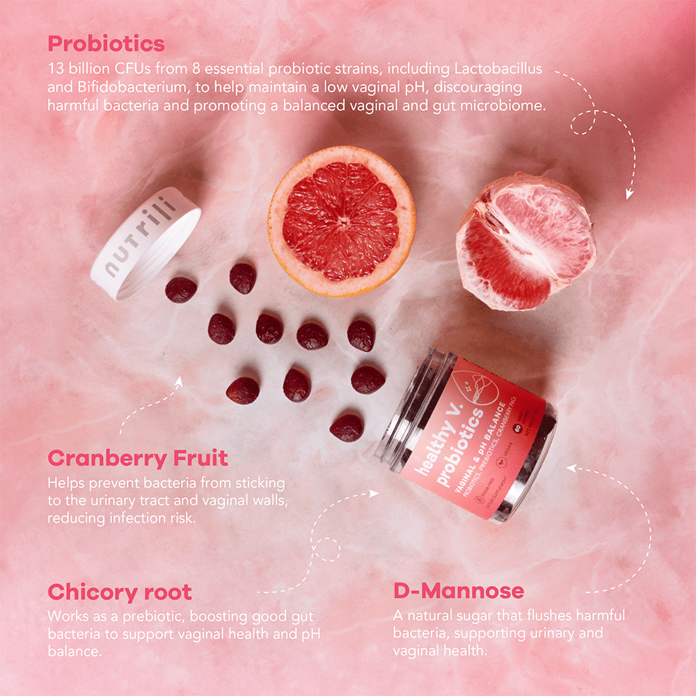 Nutrili Healthy V Probiotics 60 Sugar Free Gummies