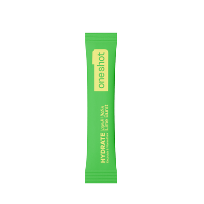 Oneshot Hydrate  Electrolyte &amp; Vitamin Drink Mix  Lime Burst (14 Sticks)