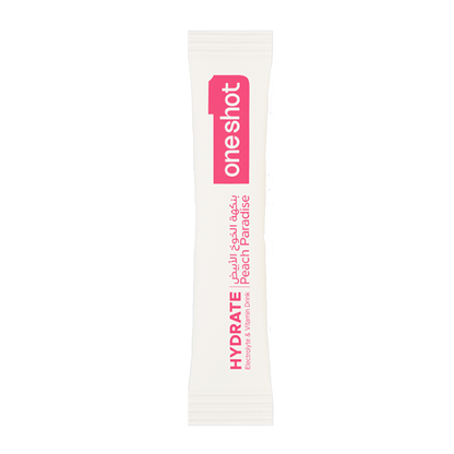 Oneshot Hydrate  Electrolyte &amp; Vitamin Drink Mix  White Peach (14 Sticks)