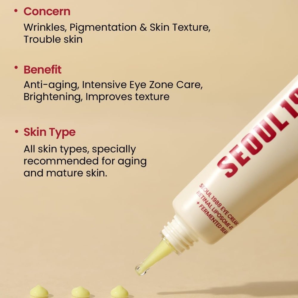 SEOUL 1988 Eye Cream - Retinal Liposome 4% + Fermented Bean 30ml