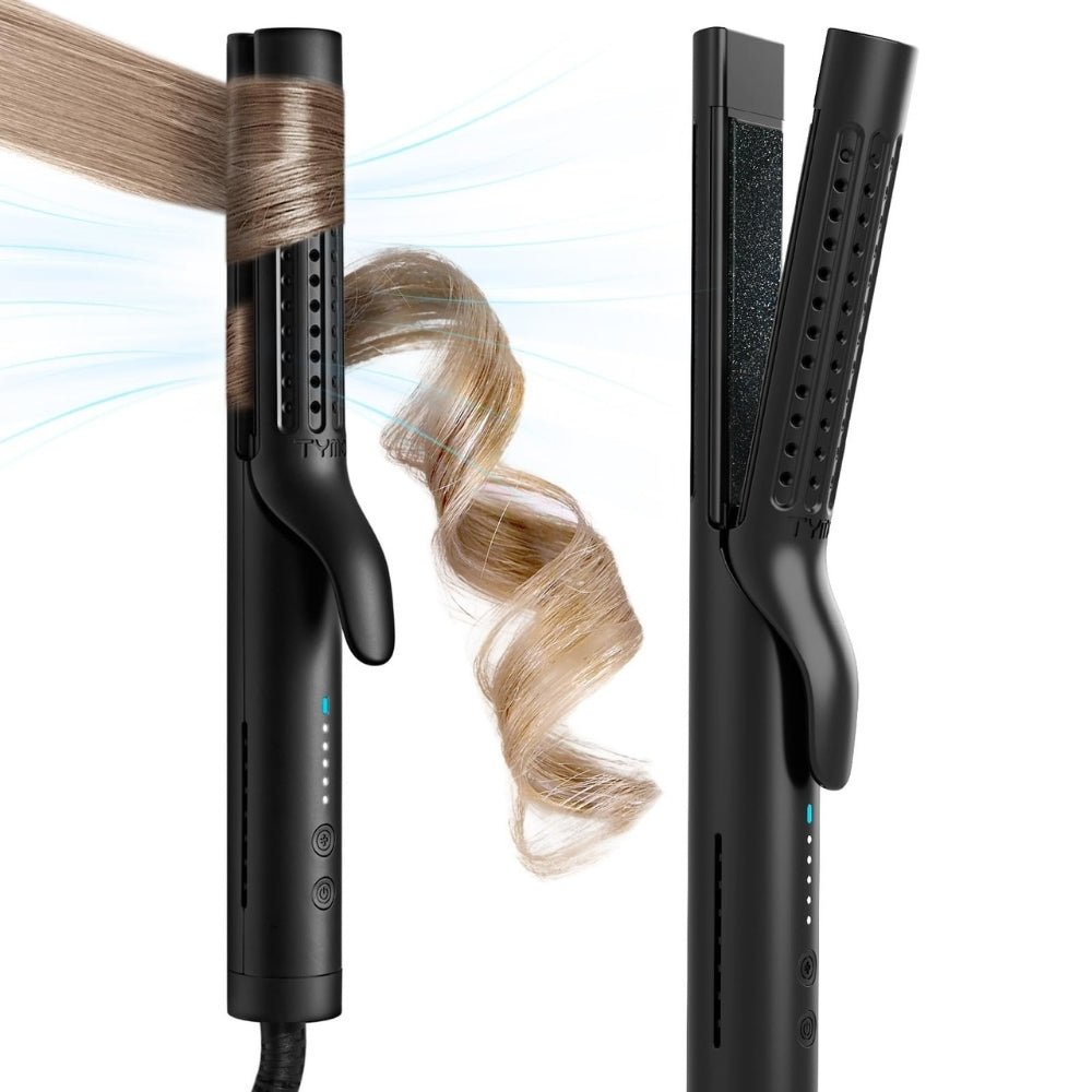 Tymo Airflow 2 in 1 Hair Curler and Straightener Black