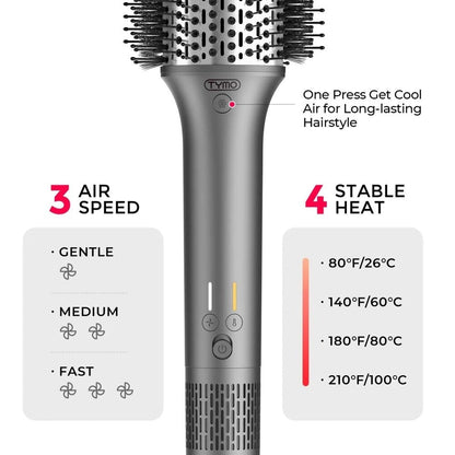 Tymo Airxcel High Speed Hot Air Brush 3-IN-1 Set
