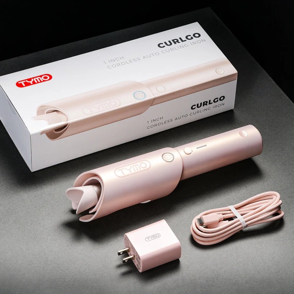 Tymo Curlgo Cordless Auto Curling Iron - Pink
