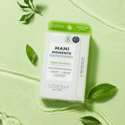 Voesh Mani Moments Duo - 3 Step-Green Tea Detox Kit (2 Sets)